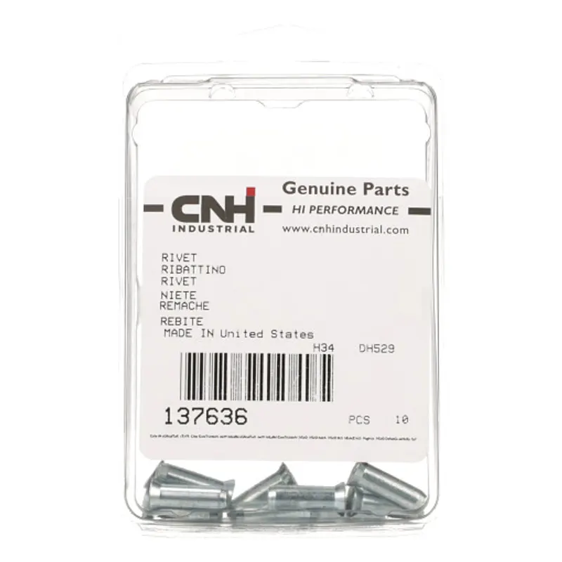 Peça código OEM 137636 — Rebite - Cabeça escareada - 7/32" x 5/8"