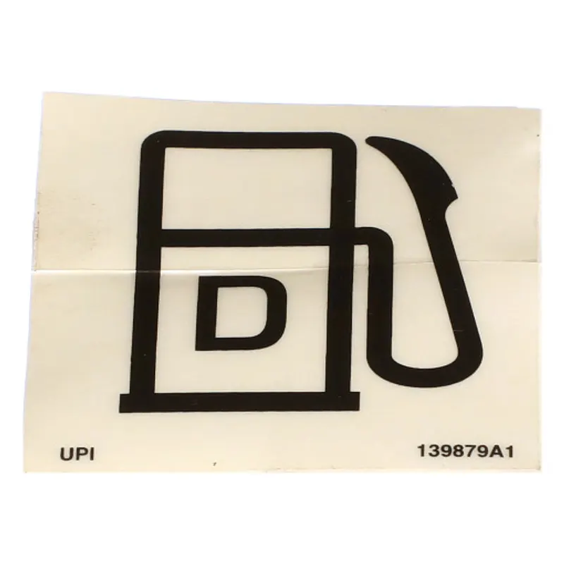 Peça código OEM 139879A1 — Diesel Fuel Decal