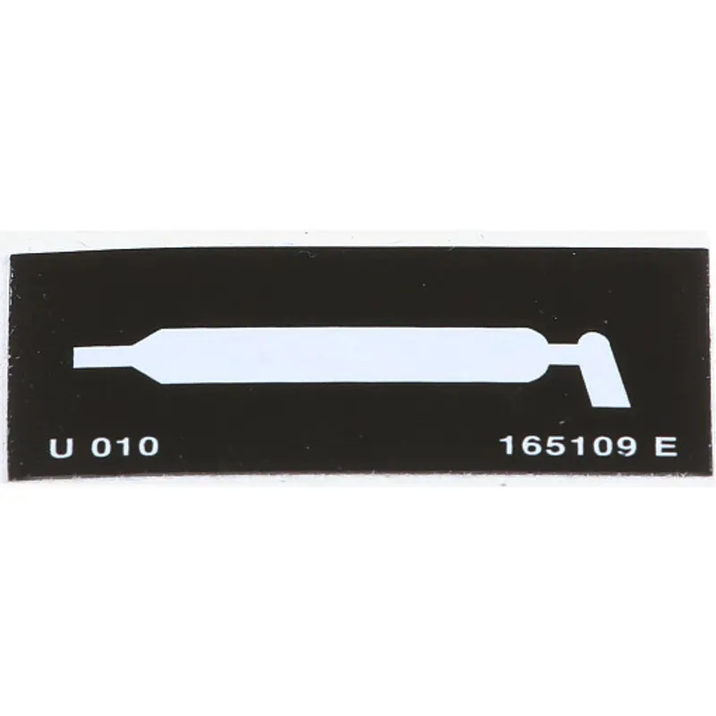 Peça código OEM 165109 — Lubrication Fitting Decal