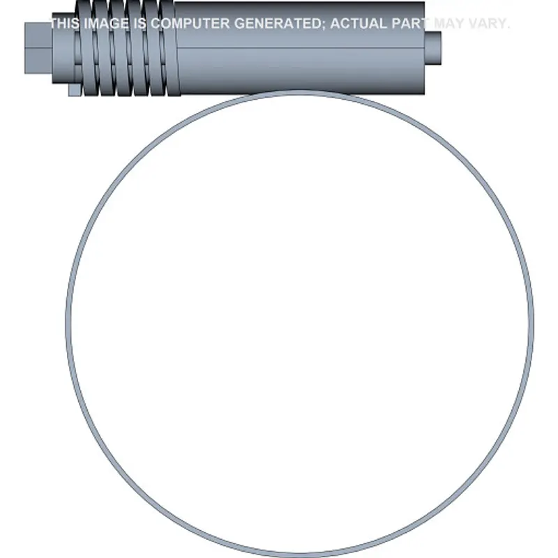 Peça código OEM 214-3256 — Heavy-Duty Worm Hose Clamp with Liner - 2.75/3.625