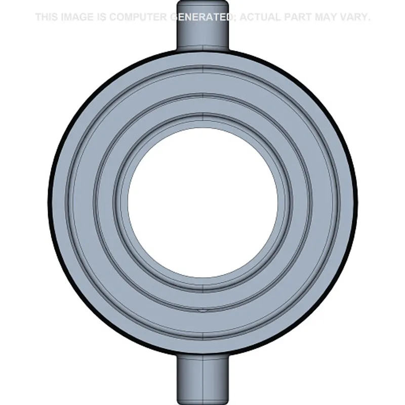 Peça código OEM 245855 — Flange para rolamento - 33 mm DI x 124 mm DE x 33 mm L