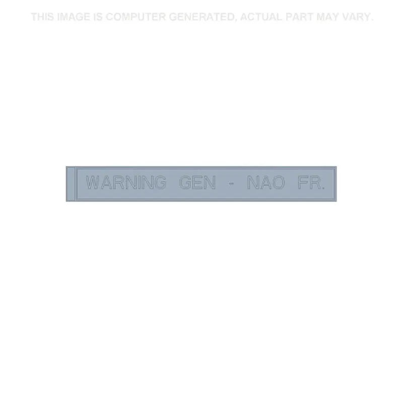 Peça código OEM 296034A1 — Avoid Injury Warning Decal