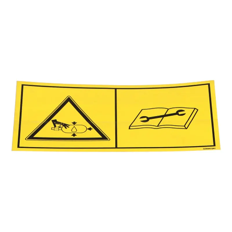 Peça código OEM 328903A1 — Caution Decal - "Fluid Under Pressure"