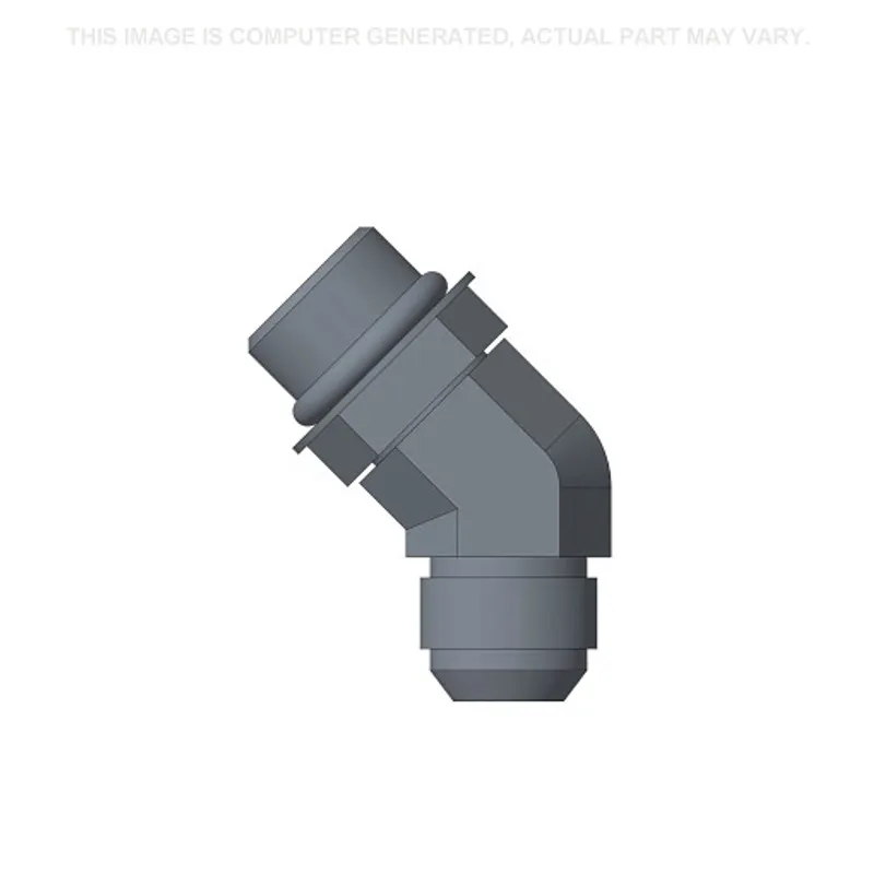 Peça código OEM 330344 — Conector de cotovelo de 45°