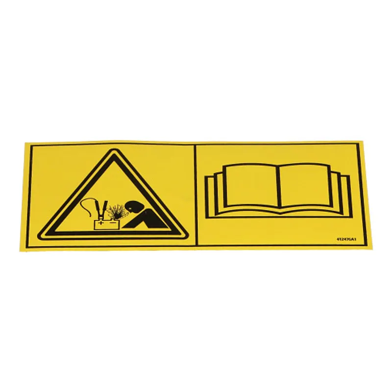Peça código OEM 412476A1 — Danger Decal - "Danger Explosion Hazard"