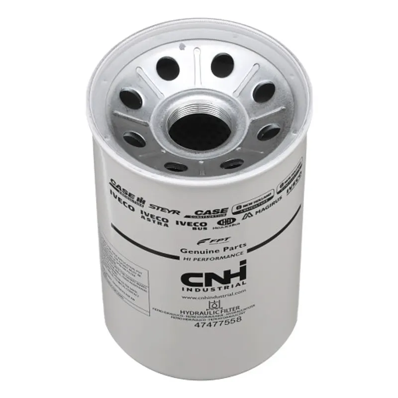 Peça código OEM 47477558 — Filtro de óleo hidráulico - 128 mm DE x 200 mm C