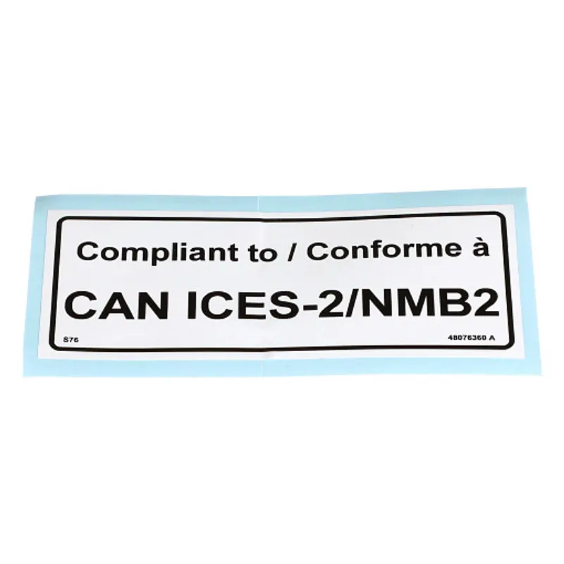 Peça código OEM 48076360 — Canada ICES-002 Compliant Decal
