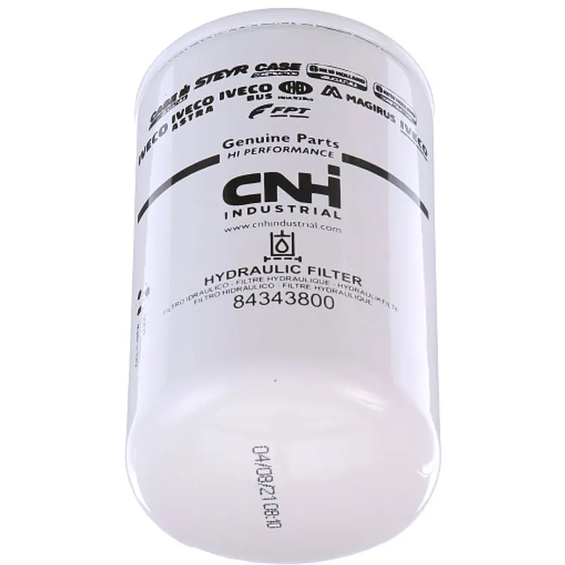 Peça código OEM 84343800 — Filtro de óleo hidráulico - 80 mm DE x 138 mm C