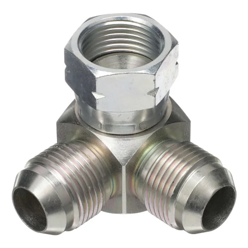 Peça código OEM 87025944 — Hydraulic Tee - 90E-JIC 12-12-12SW