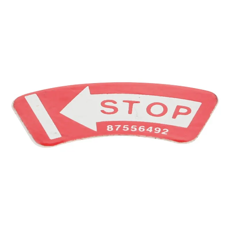 Peça código OEM 87556492 — Decal - "Fuel Shut-Off, Stop Engine"