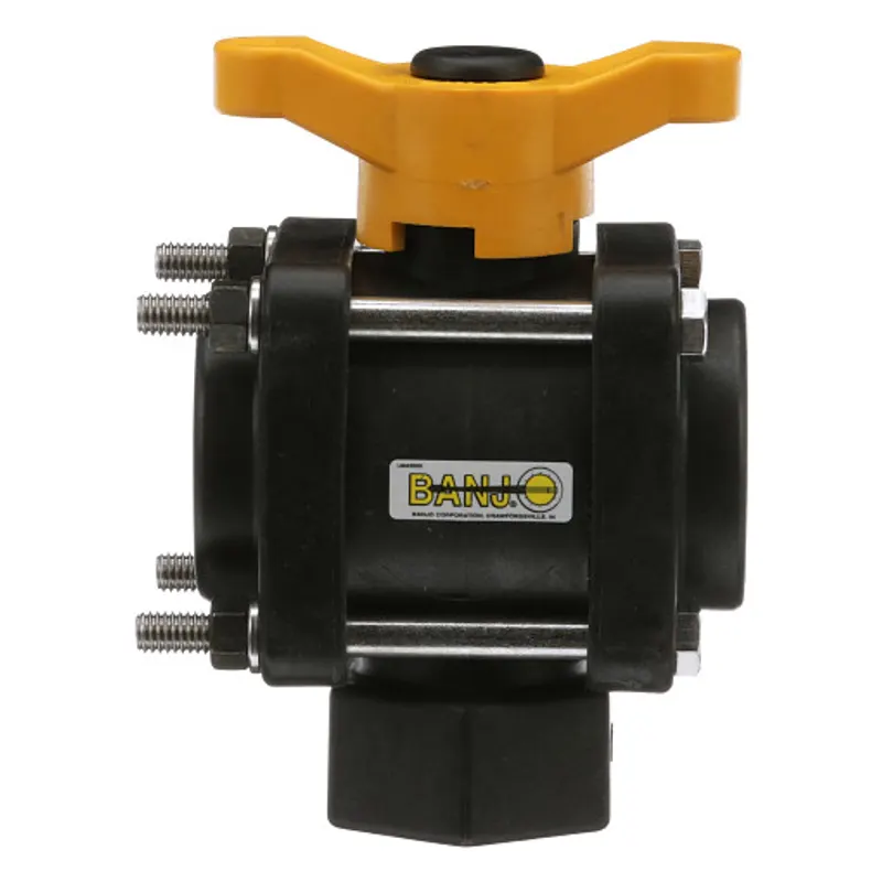 Peça código OEM BN69410 — Válvula Banjo de 3 vias - Poli preto