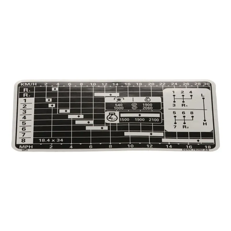Peça código OEM D5NN7B292AG — DECALQUE